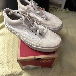 Vans Off-White Canvas Sneakers